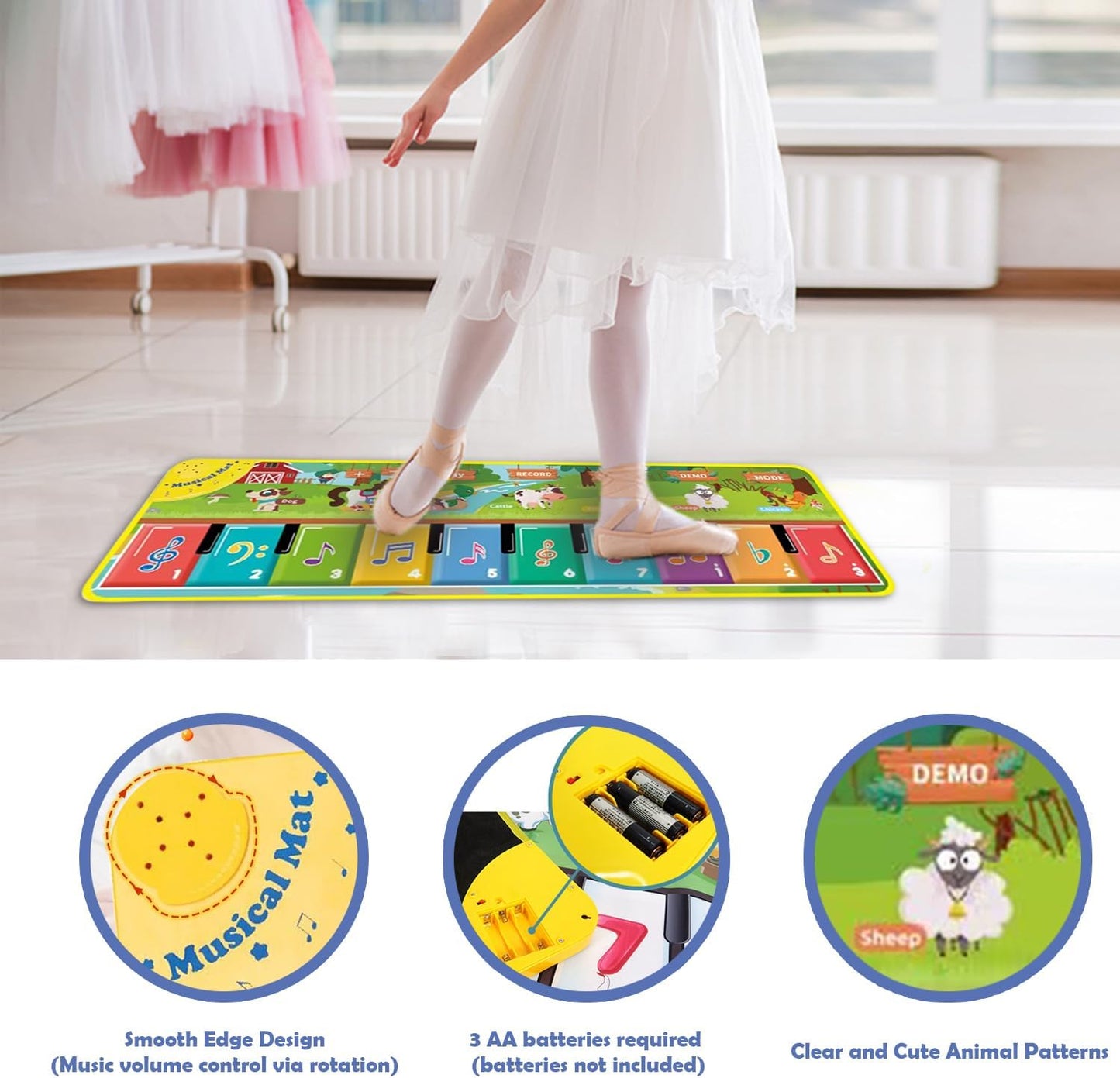 Piano Music Dancing Mat