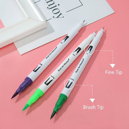 Dual Tip Brush Pens freeshipping - GeorgiePorgy