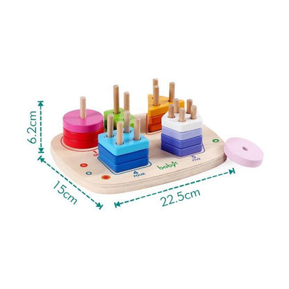 Double-sided Geometric Shape Sorters Game freeshipping - GeorgiePorgy