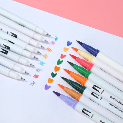 Dual Tip Brush Pens freeshipping - GeorgiePorgy