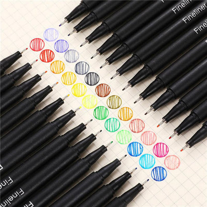 Fineliner Color Pen Set freeshipping - GeorgiePorgy