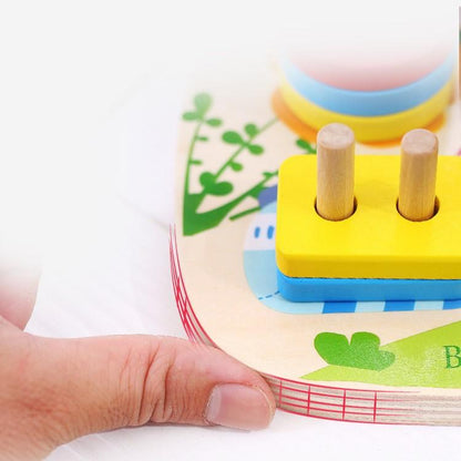 Double-sided Geometric Shape Sorters Game freeshipping - GeorgiePorgy