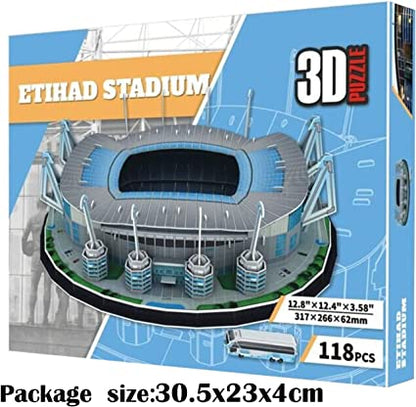 3D Football Stadium Puzzle Toy DIY Building Model Kits Construction Sets Jigsaw Puzzle - GeorgiePorgy