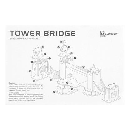 3D Tower Bridge Jigsaw 32pcs freeshipping - GeorgiePorgy