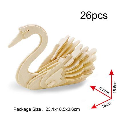 Robotime 3D Wooden Puzzle - JP213 Swan freeshipping - GeorgiePorgy