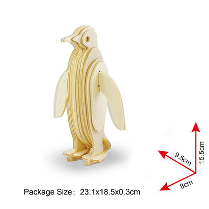 Robotime 3D Wooden Puzzle - JP222 Penguin freeshipping - GeorgiePorgy