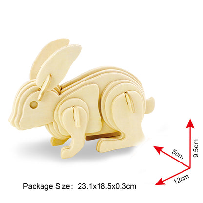 Robotime 3D Wooden Puzzle – JP223 Rabbit freeshipping - GeorgiePorgy