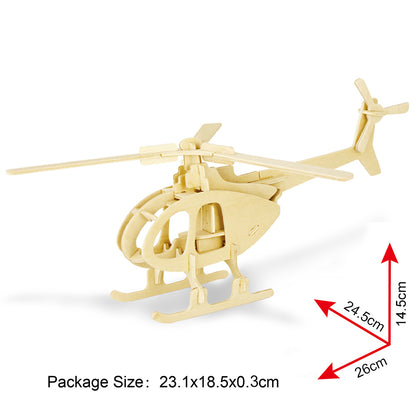 Robotime 3D Wooden Puzzle - JP233 Helicopter freeshipping - GeorgiePorgy