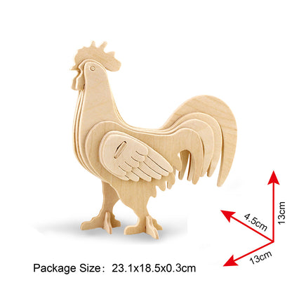 Robotime 3D Wooden Puzzle - JP255 Cock freeshipping - GeorgiePorgy