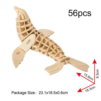 Robotime 3D Wooden Puzzle - JP276 Sea Lion freeshipping - GeorgiePorgy