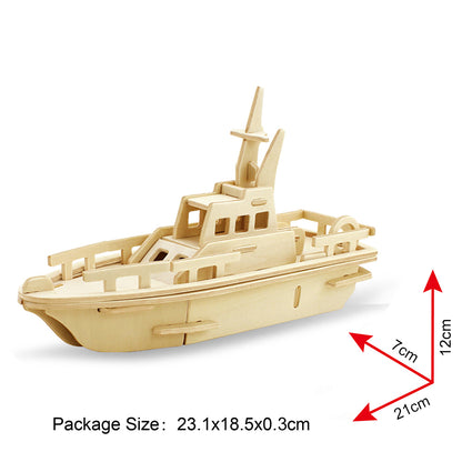 Robotime 3D Wooden Puzzle - JP294 Life boat freeshipping - GeorgiePorgy