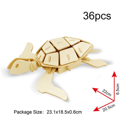 Robotime 3D Wooden Puzzle - JP295 Sea Turtle freeshipping - GeorgiePorgy