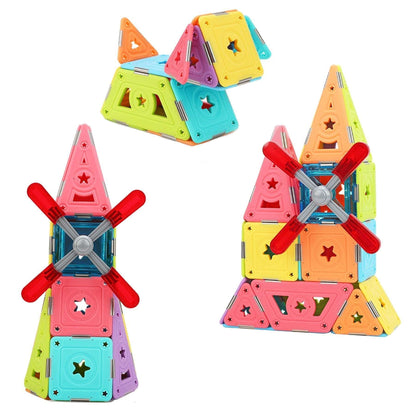 Magspace Magnetic Building Blocks Big Pinwheel - Soft Glue Star 37pcs freeshipping - GeorgiePorgy