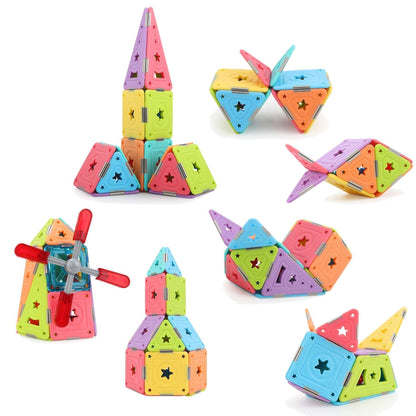 Magspace Magnetic Building Blocks Big Pinwheel - Soft Glue Star 37pcs freeshipping - GeorgiePorgy