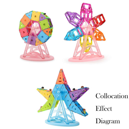 Magspace Magnetic Building Blocks Ferris Wheel - Crystal 8pcs freeshipping - GeorgiePorgy