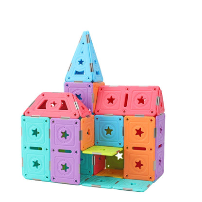 Magspace Magnetic Building Blocks Marshmallow Castle - Soft Glue Star 129pcs freeshipping - GeorgiePorgy