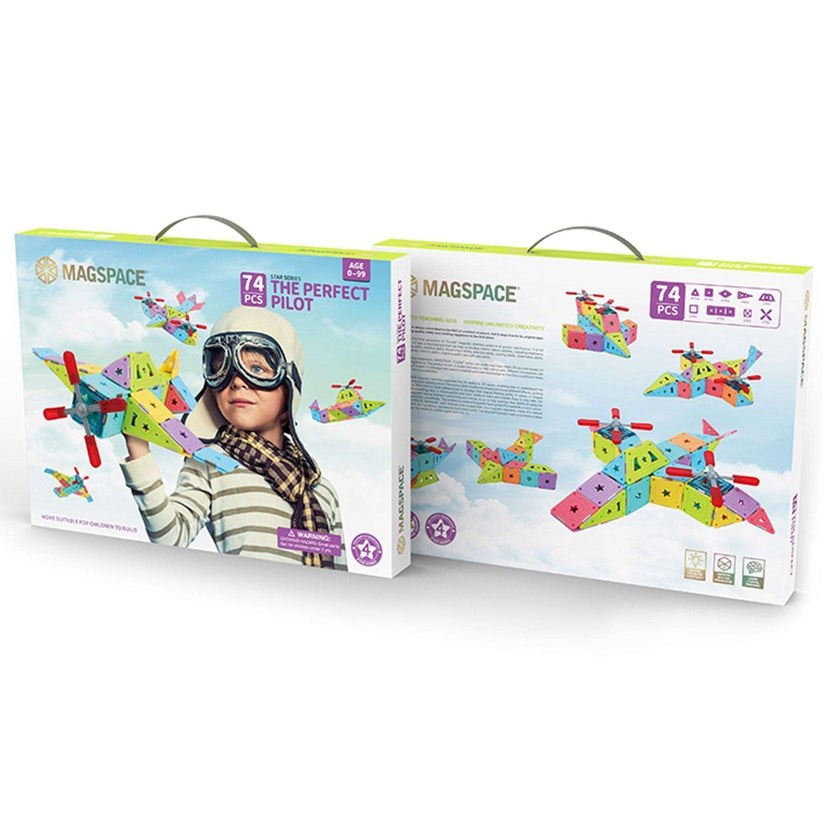 Magspace Magnetic Building Blocks The Perfect Pilot   Soft Glue Star 7