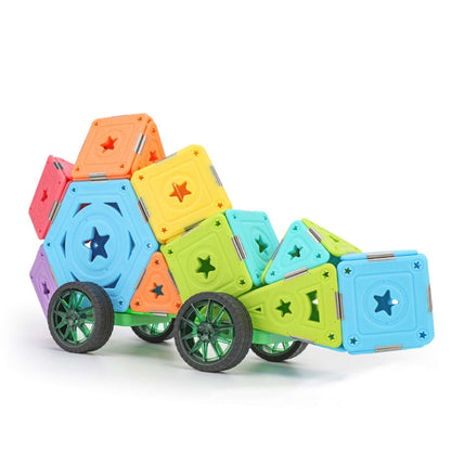 Magspace Magnetic Building Blocks Variable Cart - Soft Glue Star 75pcs freeshipping - GeorgiePorgy