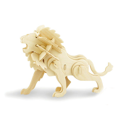 Robotime 3D Wooden Puzzle - JP225 Lion - GeorgiePorgy