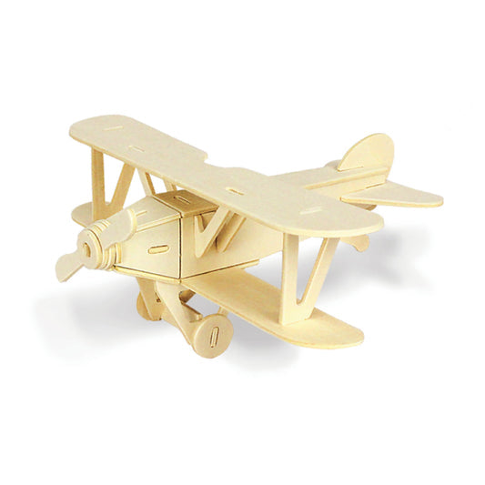 Robotime 3D Wooden Puzzle - JP208 Biplane - Buy Now at GeorgiePorgy