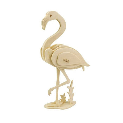 Robotime 3D Wooden Puzzle - JP269 Flamingo - GeorgiePorgy